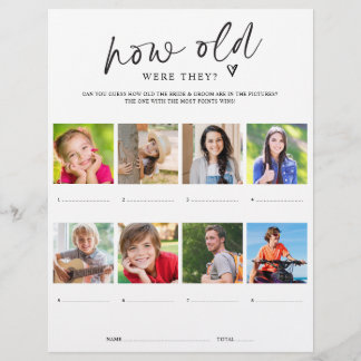 Flyer Jogo do chá de panela Quão Velhos eles tinham com 