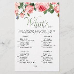 Flyer Jogo Floral Rosa Corado Qual é o Conteúdo da Sua B
