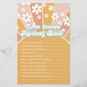 Flyer Jogo Retro Sunshine Groovy Baby Quem Conhece Melho