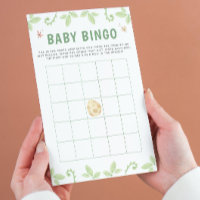 Jogo Verde Bingo Chá de fraldas Dinossauro