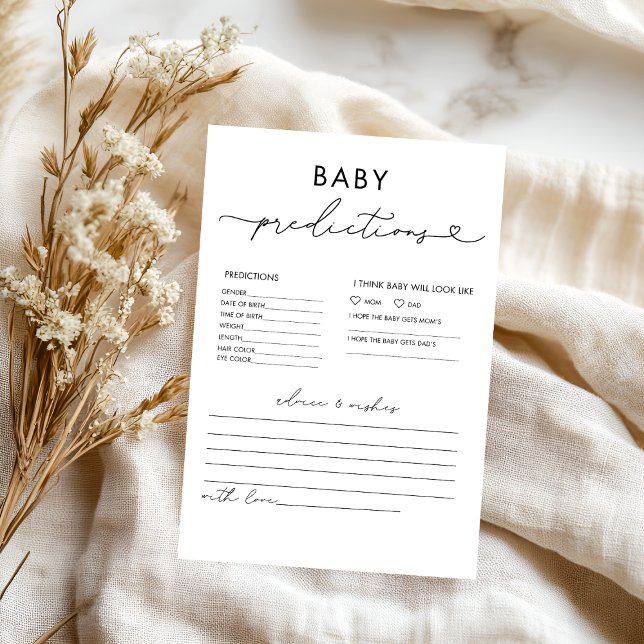 Flyer Jogos de Chá de fraldas de Conselhos e Previsões E (Criador carregado)