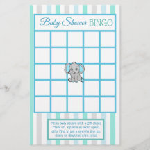 Jogos de chá de fraldas Elefante Boy Azul e Teerão