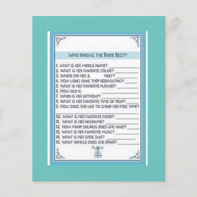 FLYER JOGOS DE CHUVEIRO DE NOIVA (Frente)