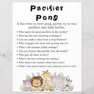 Flyer Jungle Safari Chá de fraldas Games