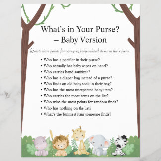 Flyer Jungle Safari Chá de fraldas Games