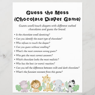 Flyer Jungle Safari Chá de fraldas Games