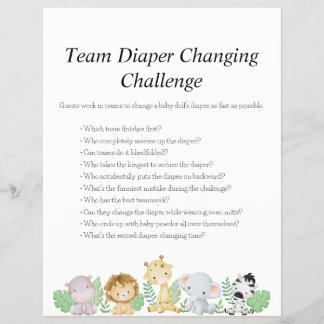 Flyer Jungle Safari Chá de fraldas Games