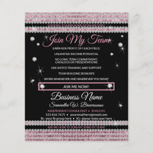 Flyer Junte-se à minha equipe, Jewelry Bling