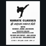 Flyer Karate Silhouette, Anúncio de classe Karate<br><div class="desc">Karate Silhouette,  Folhetos De Publicidade De Classe Karate Pela Loja De Cartão de visita.</div>