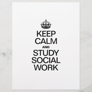 FLYER KEEP CALM AND STUDY SOCIAL WORK