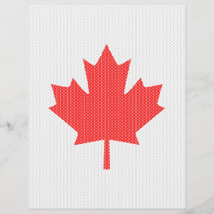 Flyer Knit Style Maple Leaf Knitting Motif