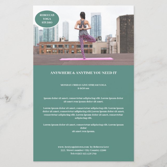 Flyer Kundenspezifischer Foto (Frente)