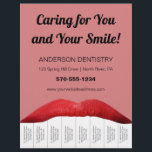 Flyer Lábios Vermelhos Dentes Brancos Dentista Escritóri<br><div class="desc">Promova seu consultório de dentista ou outros serviços de odontologia com este folheto. Ele apresenta lábios vermelhos e "dentes" brancos que também servem como rasgos com suas informações comerciais sobre eles. Use os campos modelo para personalizar facilmente este folheto com todas as informações de sua empresa. Você precisará usar um...</div>