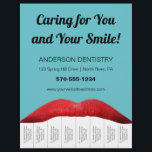Flyer Lábios Vermelhos Dentes Brancos Dentista Escritóri<br><div class="desc">Promova seu consultório de dentista ou outros serviços de odontologia com este folheto. Ele apresenta lábios vermelhos e "dentes" brancos que também servem como rasgos com suas informações comerciais sobre eles. Use os campos modelo para personalizar facilmente este folheto com todas as informações de sua empresa. Você precisará usar um...</div>