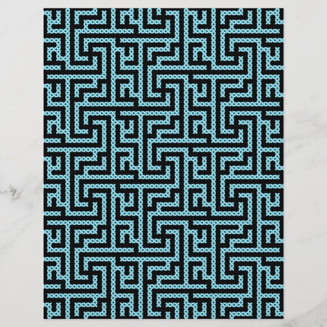 Flyer Labirinto Azul e Preto (Frente)