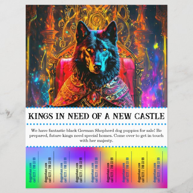Flyer Lágrima de um cão pastor de lobo (Frente)