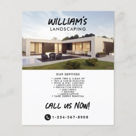 Flyer Lanscaper, Designer de Jardins Moderno de Paisagem