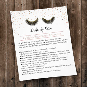 Flyer Lashes Makeup Artist Eyelash Após Instrução De Cui