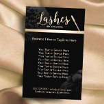 Flyer Lashes Makeup Artista Black Floral Beauty Salon<br><div class="desc">Lashes Maquietam O Artista Black Floral Beauty Salon Brochuras.</div>