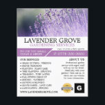 Flyer Lavandas roxas, Serviço de Jardinagem, Horticultur<br><div class="desc">Lavanda Roxa,  Serviço de Jardinagem,  Folheto de Propaganda Horticulista da Loja de Cartão de visita.</div>