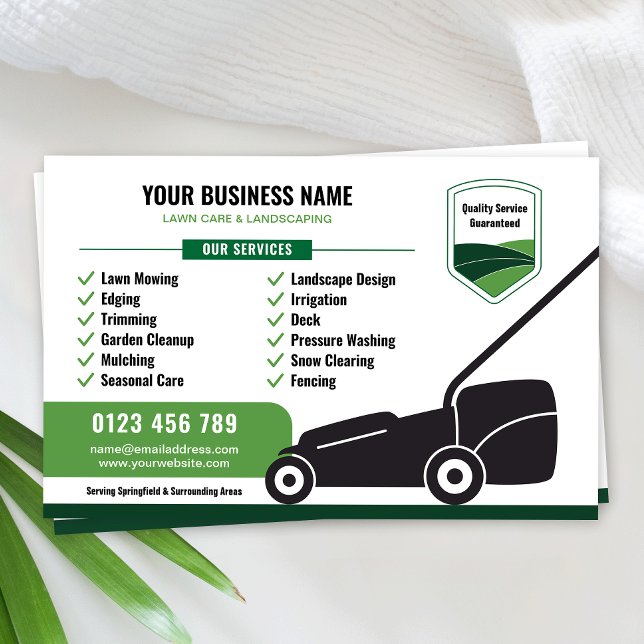 Flyer Lawn Mowing & Landscaping Business Marketing (Lawn Mowing & Landscaping Business Marketing Flyer)