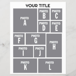 Flyer Layout de fotos da Colagem de Fotos 12