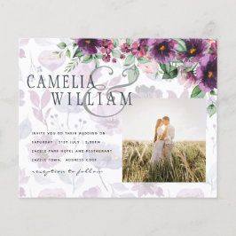 Flyer Leah G Plum Purple Berry Floral Casamento Fall Win