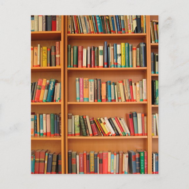 Flyer Leitura do worm da biblioteca de livros da estante (Frente)