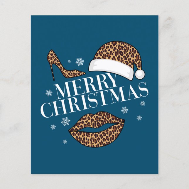 Flyer Leopardo Feliz de Natal (Frente)