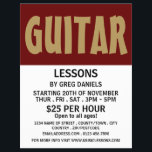 Flyer Letras De Lições De Guitarra Modernas<br><div class="desc">Lições De Guitarra Modernas E Folhetos Publicitários Pela Loja De Cartão de visita.</div>