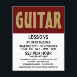Flyer Letras De Lições De Guitarra Modernas<br><div class="desc">Lições De Guitarra Modernas E Folhetos Publicitários Pela Loja De Cartão de visita.</div>