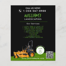 Flyer Lewn Care Landscaping Removendo negócios