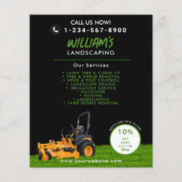 Flyer Lewn Care Landscaping Removendo negócios