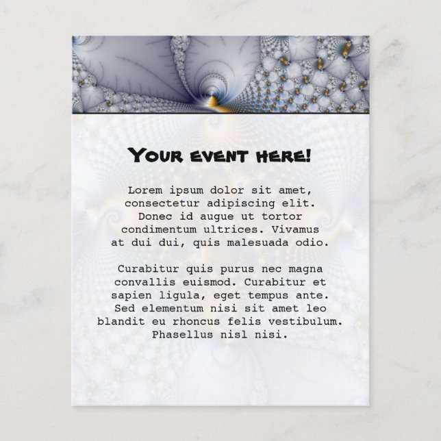 Flyer Ligado E Líquido - Fractal (Frente)