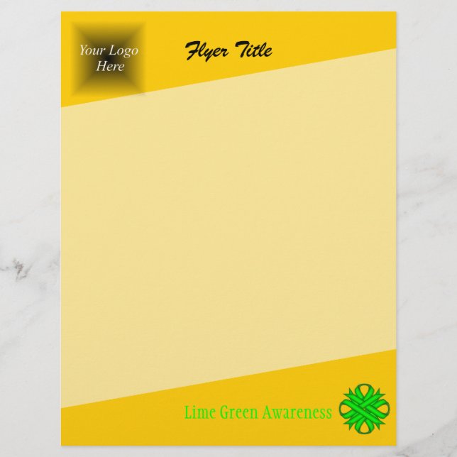 Flyer Lime Green Clover Ribbon by Kenneth Yoncich (Frente)