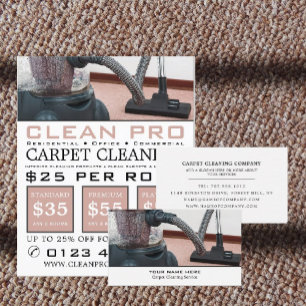 Flyer Limpador De Vácuo, Limpadores De Tapetes, Serviç