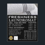 Flyer Limpar toalhas, lavanderia, limpeza de anúncios<br><div class="desc">Limpar Toalhas,  Laundromat,  Folheto de anúncio de serviço de limpeza da Loja de Cartão de visita.</div>