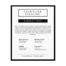 Limpo Mínimo de mídia social Luxury Preto&Branco