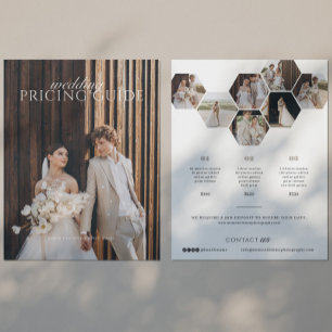 Flyer Lista de Preços de Fotografia do Casamento Familia
