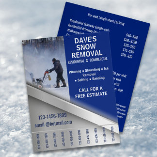 Flyer Lista de Preços de Manutenção de Inverno Remoção d