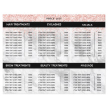 Lista de Preços Stylish Pink Salon Spa