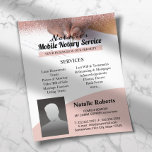 Flyer Lista Rosa do Agente de Assinatura de Notário e Em<br><div class="desc">Folhetos de Leitura Rosa do Agente de Sinalização de Notários e Empréstimos Móveis.</div>