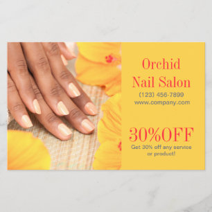 Flyer Listas de Preços de Salão de Unhas SPA de Estetici