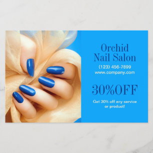 Flyer Listas de Preços de Salão de Unhas SPA Esteticista
