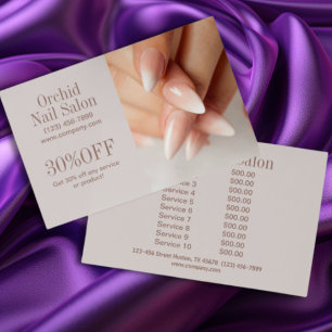 Flyer Listas de Preços de Salão de Unhas SPA Esteticista