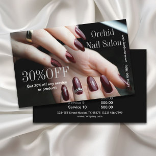 Flyer Listas de Preços do Salão de Unhas SPA Esteticista
