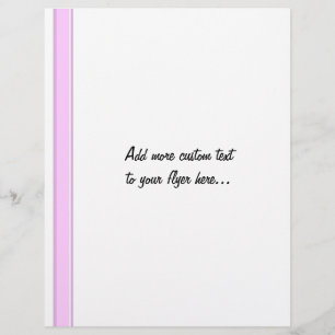 Flyer Listras Rosa em Branco