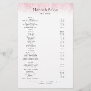 Flyer Lite rosa, Lite, Beleza Salon