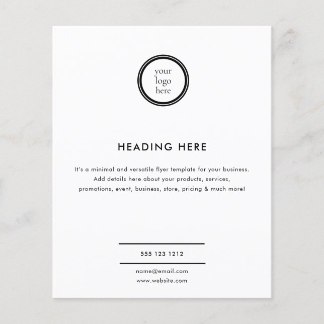 Flyer Logo Modern Professional Business (Frente)