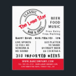 Flyer Logotipo clássico de Bar e grill, Publicidade de p<br><div class="desc">Logotipo Clássico De Bar E Grill,  Folhetos De Publicidade Pub/Brewery Da Loja Cartão de visita.</div>